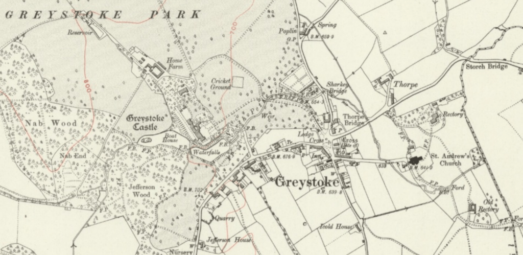 Greystoke OS Map 1926