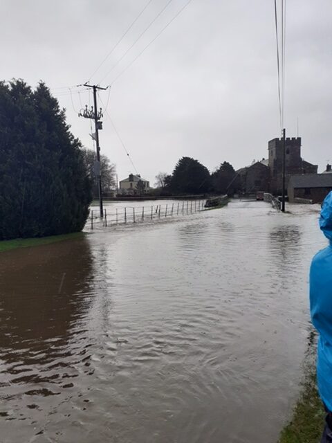 Flooding, Church Road, February 9th 2020.