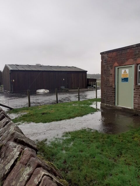 Flooding around new barn, Church Road