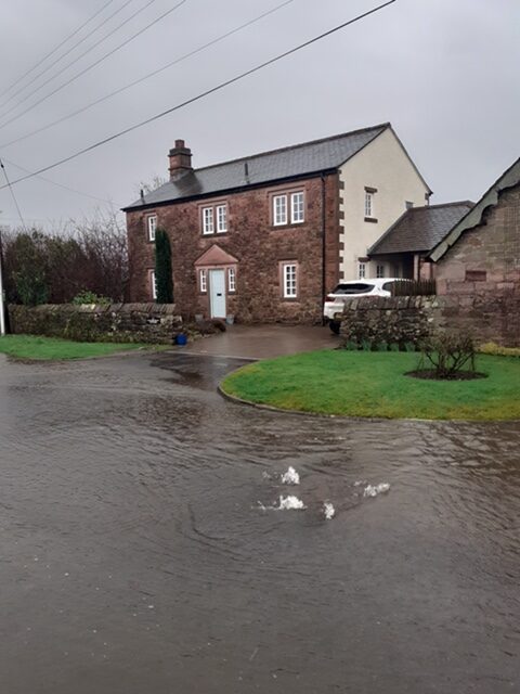 Drains overflowing, Church Road, February 9th 2020