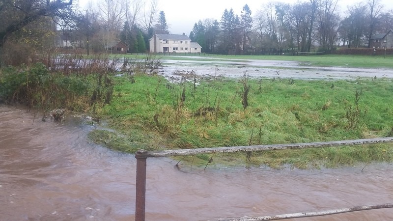 Petteril and spinners field next to the church