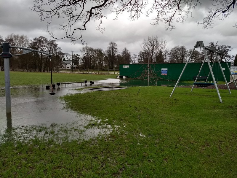 Childrens play park by the swimming pool.