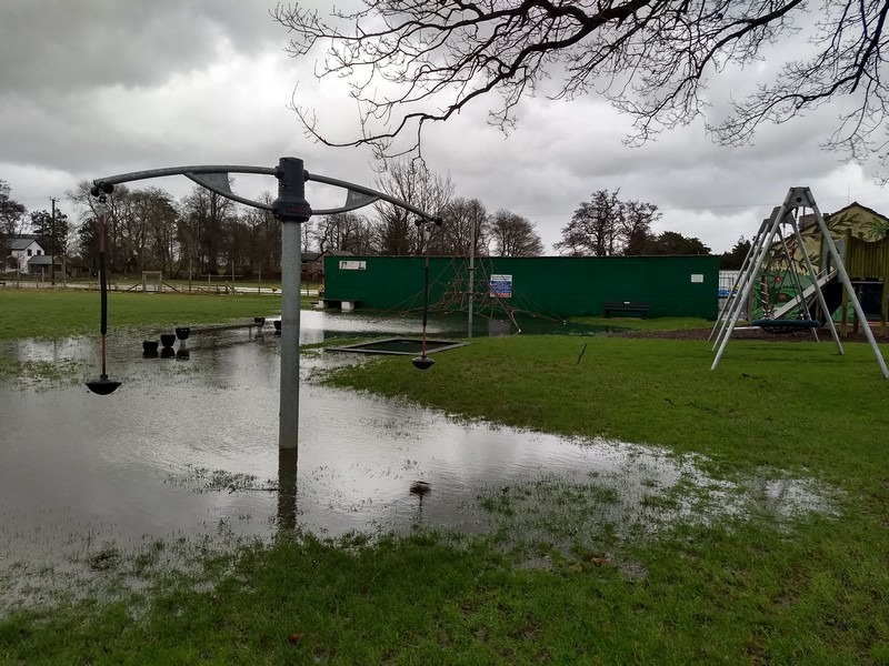 Childrens play park by the swimming pool