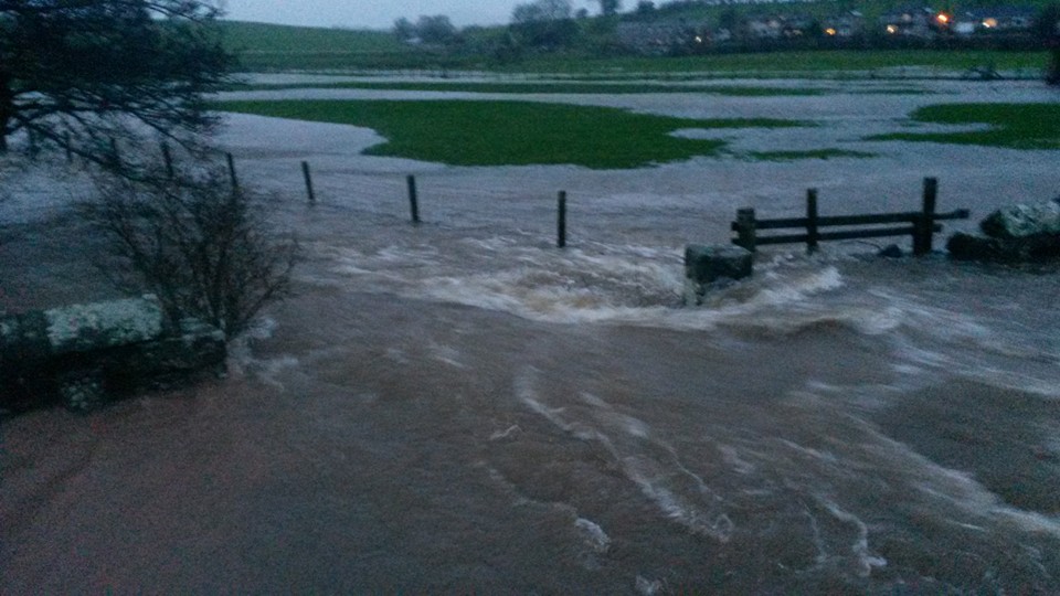 Church Road and Flood Plain, Storm Desmond