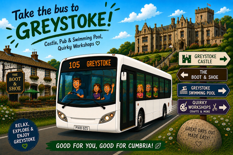take the bus to Greystoke